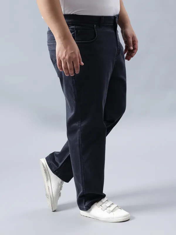 Plus_Size_Navy_Blue_Casual_Stretchable_Denim_Jeans_For_Men