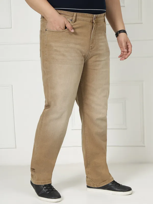 Khaki_Brown_Stretchable_Denim_Jeans_for_Men