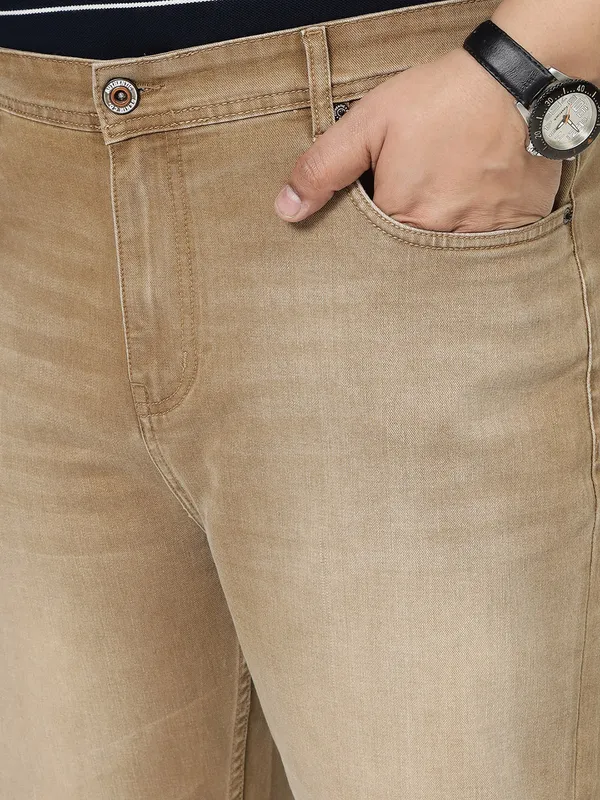 Khaki_Brown_Stretchable_Denim_Jeans_for_Men