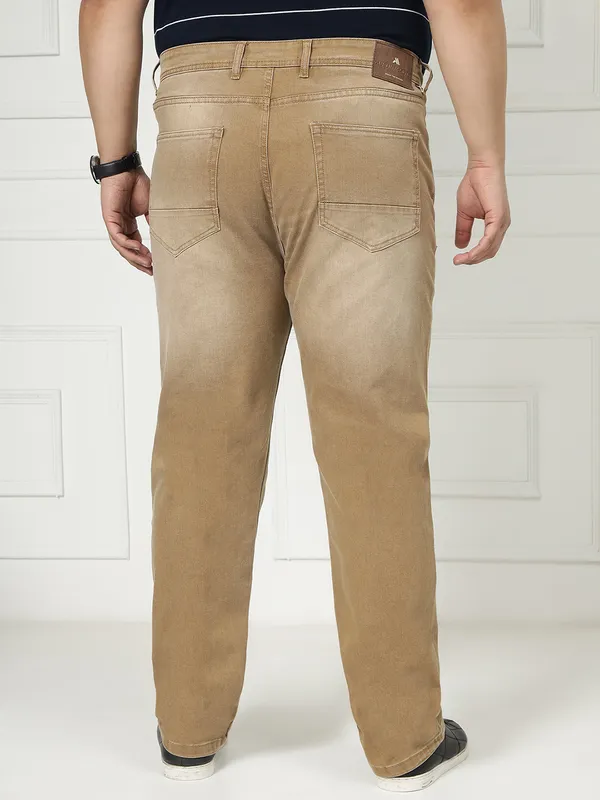 Khaki_Brown_Stretchable_Denim_Jeans_for_Men