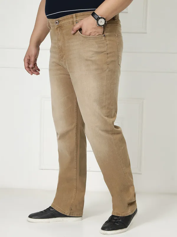 Khaki_Brown_Stretchable_Denim_Jeans_for_Men
