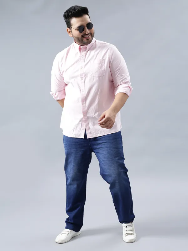 Plus_Size_Carbon_Blue_Casual_Stretchable_Denim_Jeans_For_Men