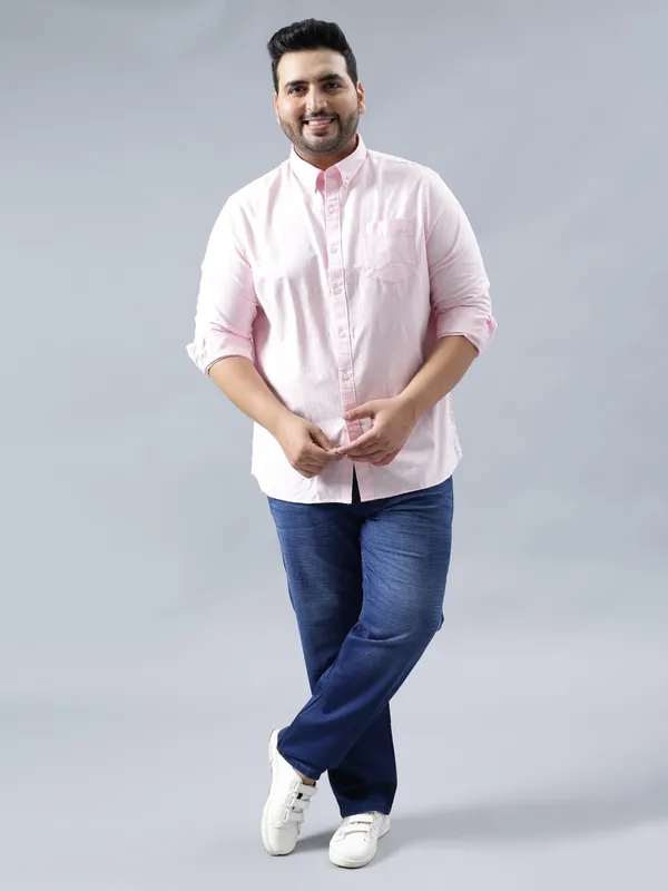 Plus_Size_Carbon_Blue_Casual_Stretchable_Denim_Jeans_For_Men