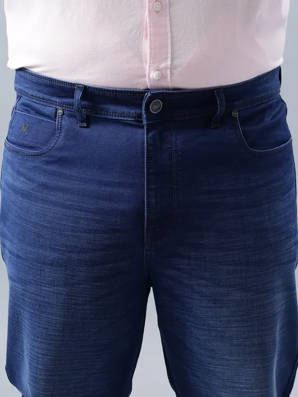 Plus_Size_Carbon_Blue_Casual_Stretchable_Denim_Jeans_For_Men