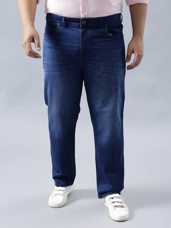 Plus_Size_Carbon_Blue_Casual_Stretchable_Denim_Jeans_For_Men