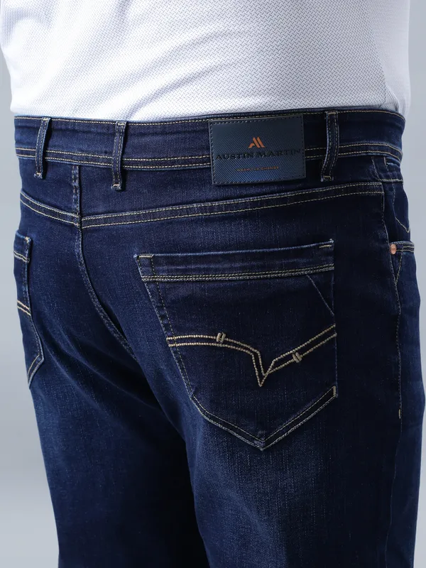 Plus_Size_Deep_Blue_Casual_Stretchable_Denim_Jeans_For_Men