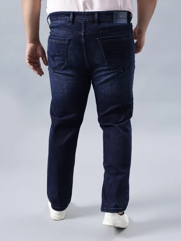 Plus_Size_Deep_Twilight_Blue_Casual_Stretchable_Denim_Jeans_For_Men