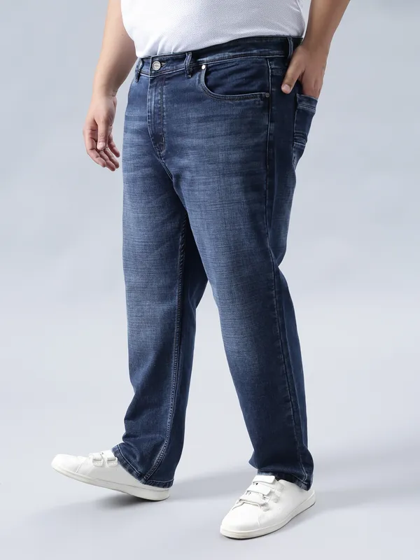 Plus_Size_Fission_Blue_Casual_Stretchable_Denim_Jeans_For_Men