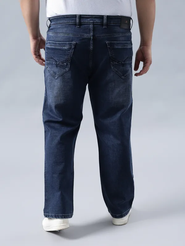 Plus_Size_Fission_Blue_Casual_Stretchable_Denim_Jeans_For_Men