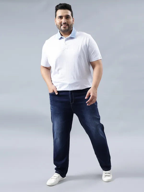 Plus_Size_Whispering_Blue_Casual_Stretchable_Denim_Jeans_For_Men