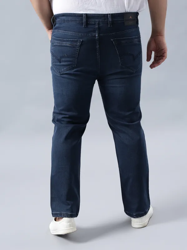 Plus_Size_Midnight_Blue_Casual_Stretchable_Denim_Jeans_For_Men