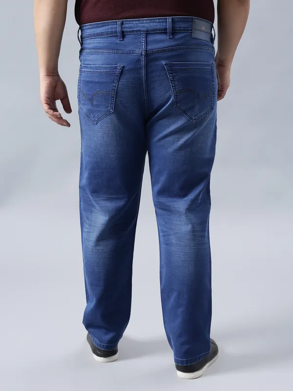 Plus_Size_Mist_Blue_Casual_Stretchable_Denim_Jeans_For_Men