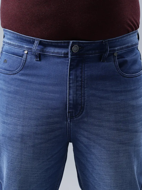 Plus_Size_Mist_Blue_Casual_Stretchable_Denim_Jeans_For_Men