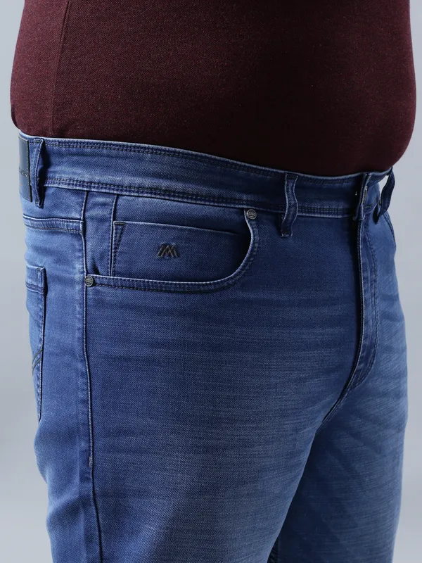 Plus_Size_Mist_Blue_Casual_Stretchable_Denim_Jeans_For_Men