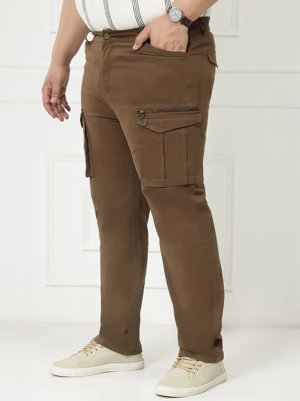 Cedar_Brown_Auto-Flex_Casual_Stretchable_Cargos_for_Men