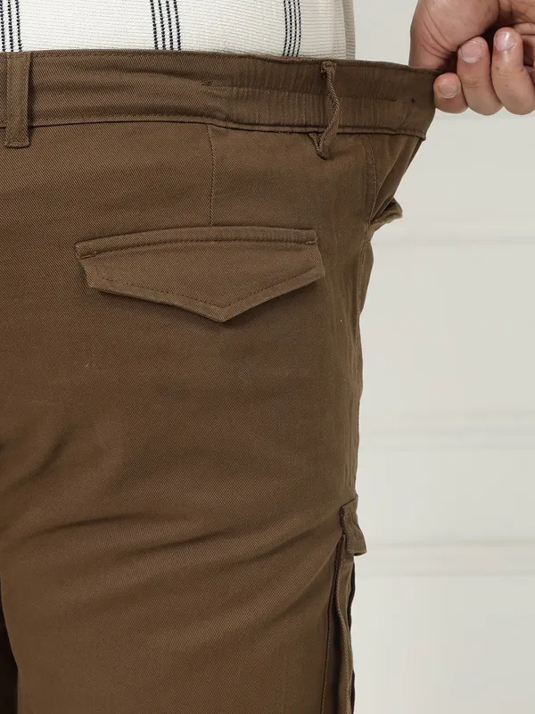 Cedar_Brown_Auto-Flex_Casual_Stretchable_Cargos_for_Men