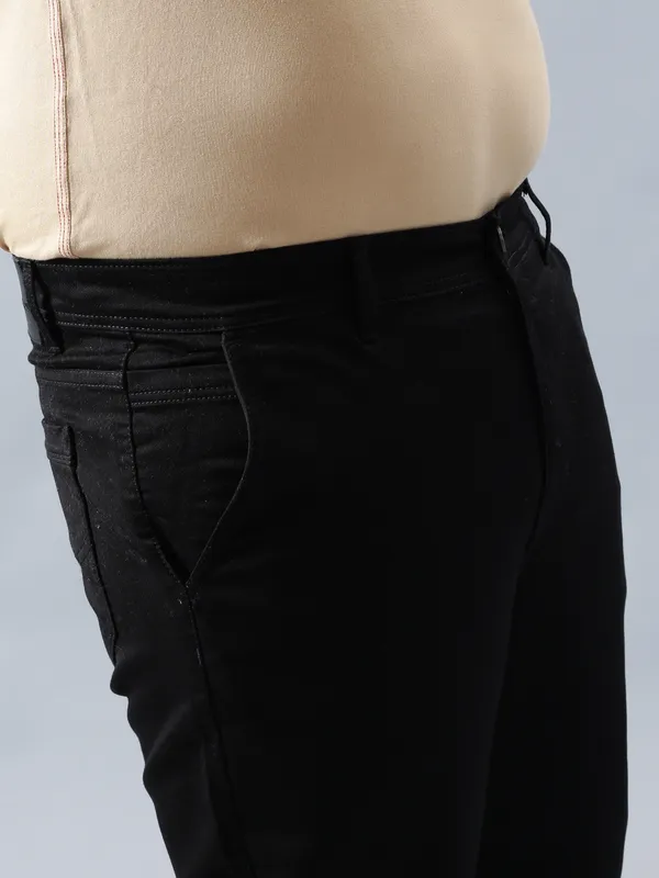 Plus_Size_Black_Casual_Stretchable_Denim_Jeans_For_Men