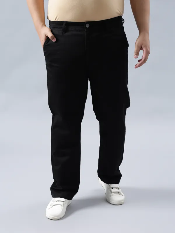 Plus_Size_Black_Casual_Stretchable_Denim_Jeans_For_Men