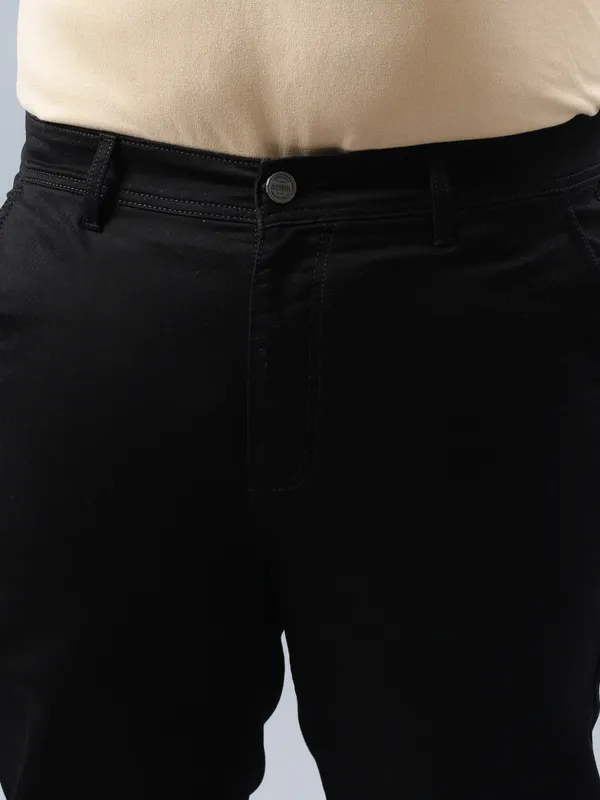 Plus_Size_Black_Casual_Stretchable_Denim_Jeans_For_Men