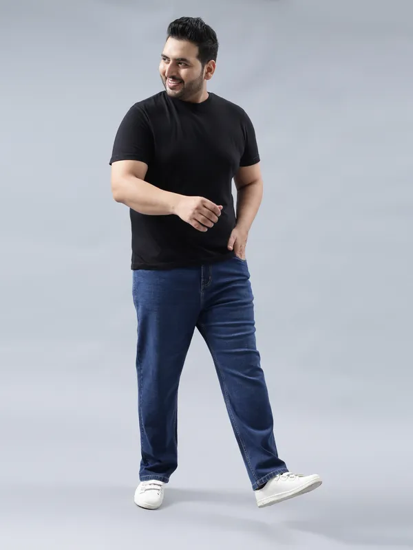Plus_Size_Whispering_Blue_Casual_Stretchable_Denim_Jeans_For_Men