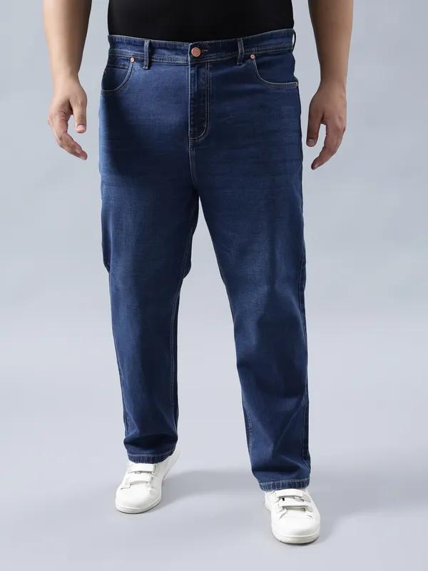 Plus_Size_Whispering_Blue_Casual_Stretchable_Denim_Jeans_For_Men