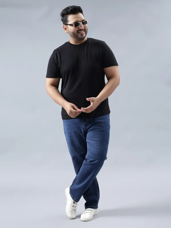 Plus_Size_Whispering_Blue_Casual_Stretchable_Denim_Jeans_For_Men