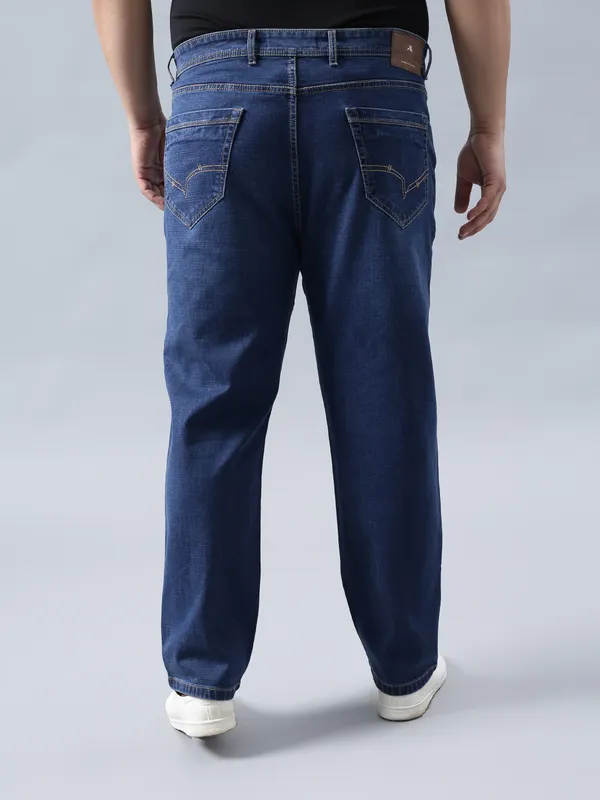 Plus_Size_Whispering_Blue_Casual_Stretchable_Denim_Jeans_For_Men
