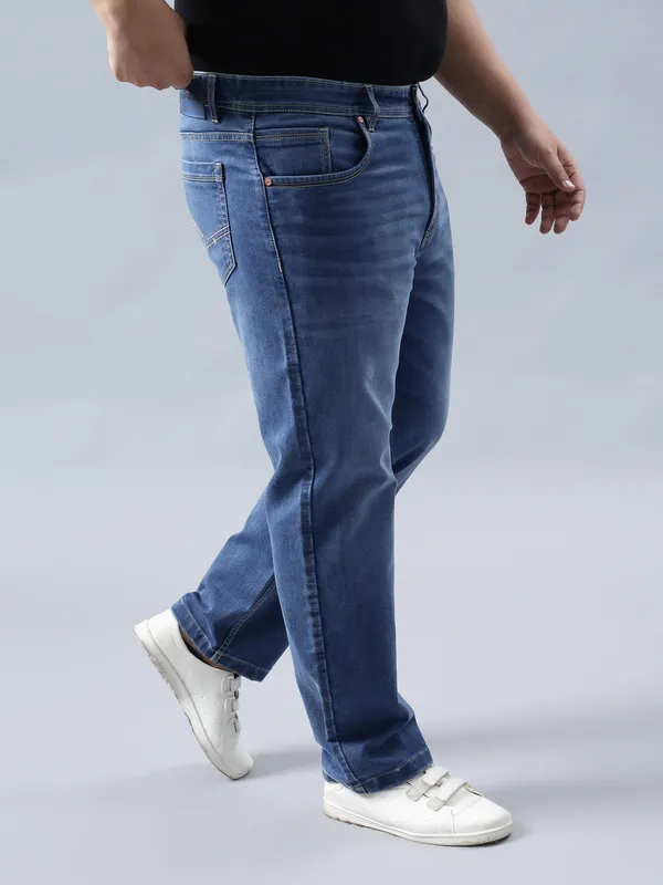 Plus_Size_Cloud_Blue_Casual_Stretchable_Denim_Jeans_For_Men