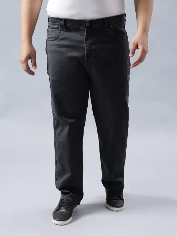 Plus_Size_Slate_Grey_Casual_Stretchable_Denim_Jeans_For_Men