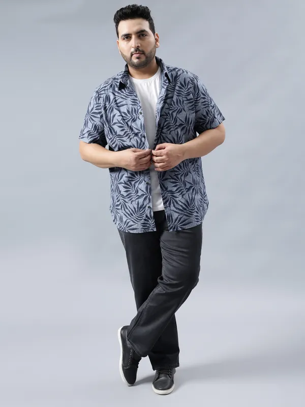 Plus_Size_Slate_Grey_Casual_Stretchable_Denim_Jeans_For_Men