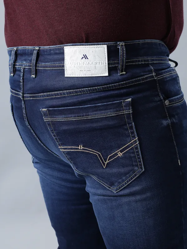 Plus_Size_Galaxy_Blue_Casual_Stretchable_Denim_Jeans_For_Men
