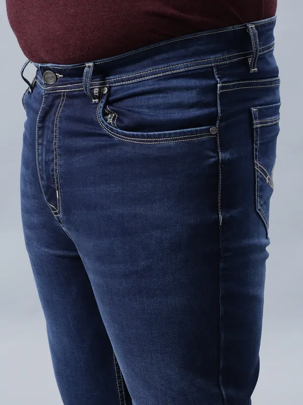 Plus_Size_Galaxy_Blue_Casual_Stretchable_Denim_Jeans_For_Men