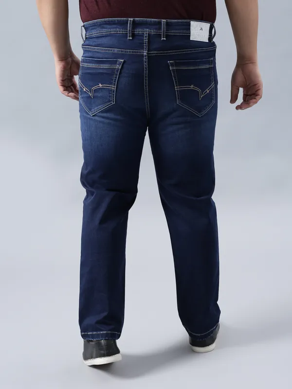 Plus_Size_Galaxy_Blue_Casual_Stretchable_Denim_Jeans_For_Men