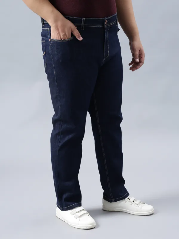 Plus_Size_Midnight_Blue_Casual_Stretchable_Denim_Jeans_For_Men