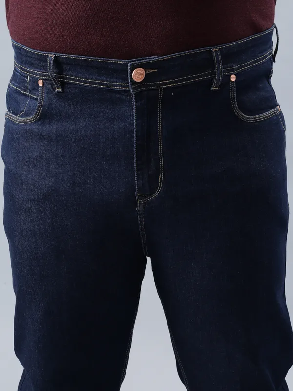 Plus_Size_Midnight_Blue_Casual_Stretchable_Denim_Jeans_For_Men