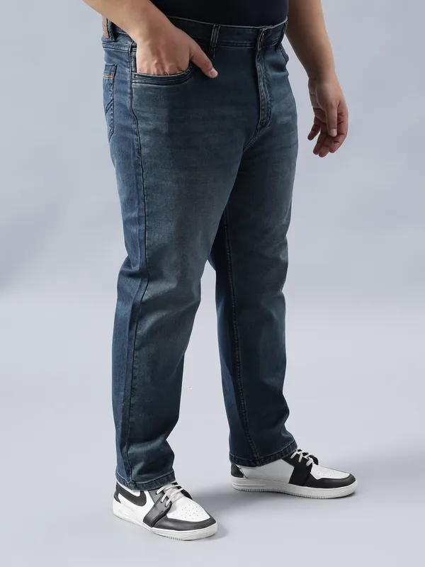 Plus_Size_Carbon_Grey_Casual_Stretchable_Denim_Jeans_For_Men