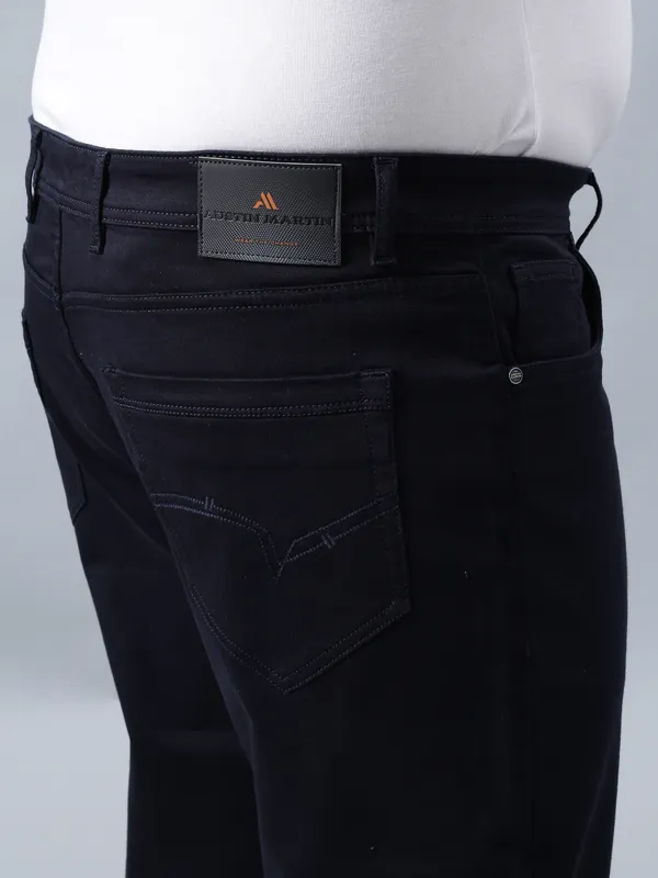 Plus_Size_Jet_Black_Casual_Stretchable_Denim_Jeans_For_Men