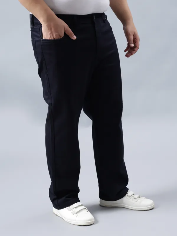 Plus_Size_Jet_Black_Casual_Stretchable_Denim_Jeans_For_Men