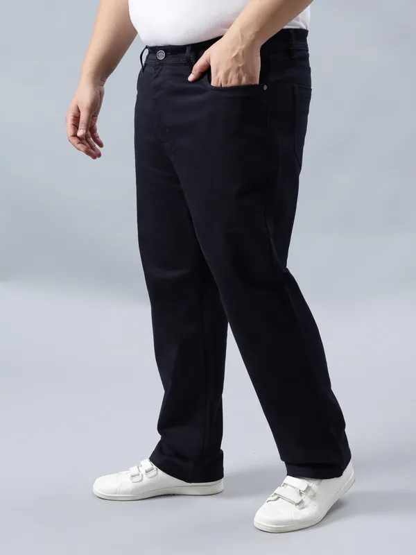 Plus_Size_Jet_Black_Casual_Stretchable_Denim_Jeans_For_Men