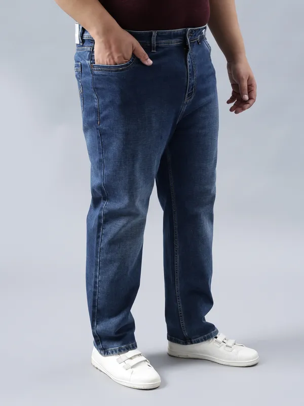 Plus_Size_Medium_Blue_Casual_Stretchable_Denim_Jeans_For_Men