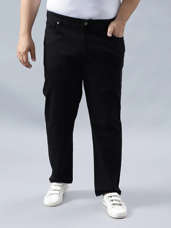 Plus_Size_Ink_Black_Casual_Stretchable_Denim_Jeans_For_Men
