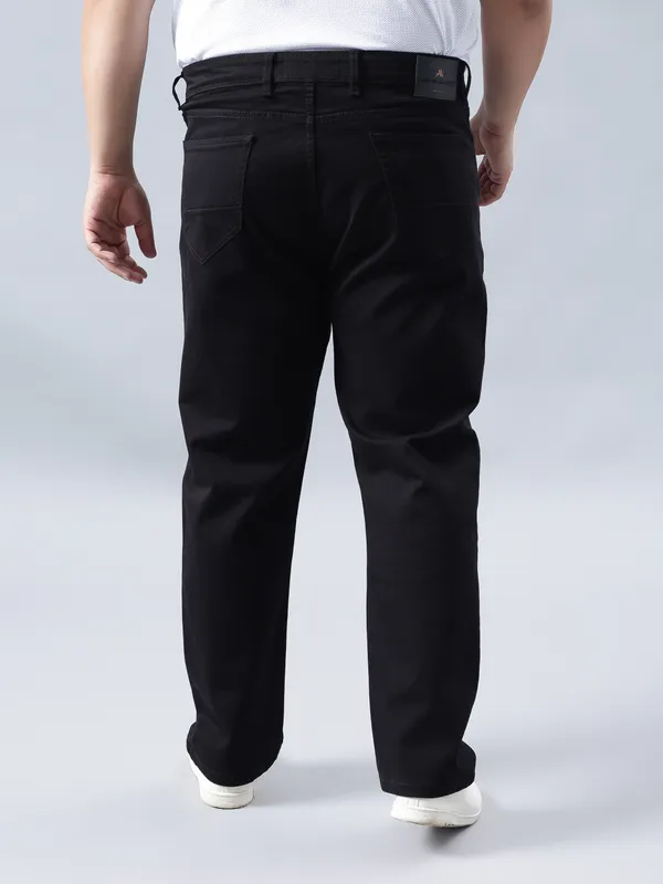 Plus_Size_Ink_Black_Casual_Stretchable_Denim_Jeans_For_Men