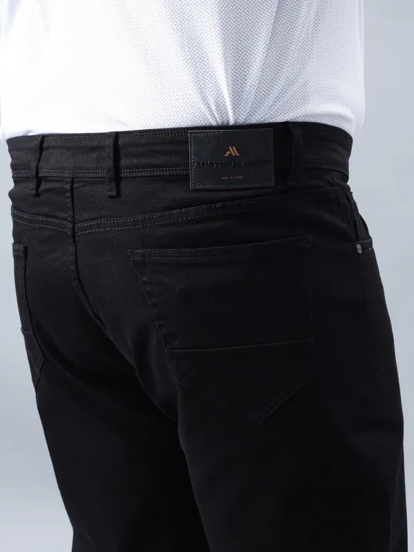 Plus_Size_Ink_Black_Casual_Stretchable_Denim_Jeans_For_Men