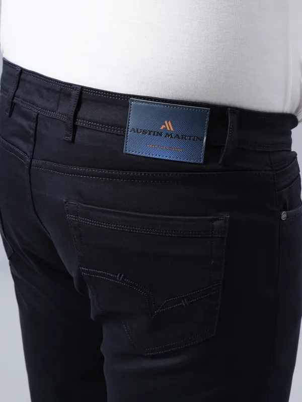 Plus_Size_Navy_Blue_Casual_Comfotable_&_Stretchable_Cotton_Pant_For_Men
