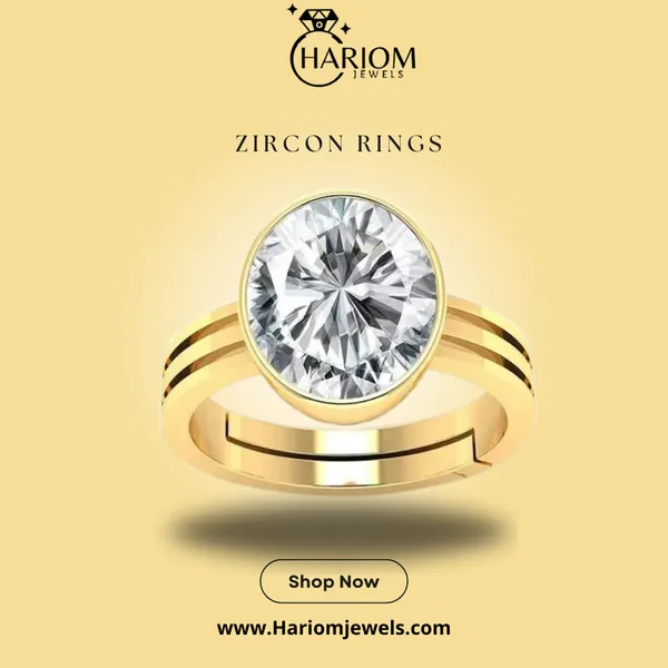 Zirkon/_Zircon_Stone_Created_Adjustable_Ring_Rashi_Ratna_Created_for_Men_&_Women