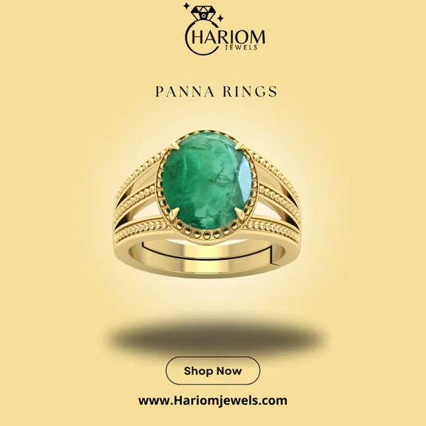 Ring_Panna_Stone__Created_Panna_Stone_Emerald_Ring_Adjustable_Woman_Man_Ring