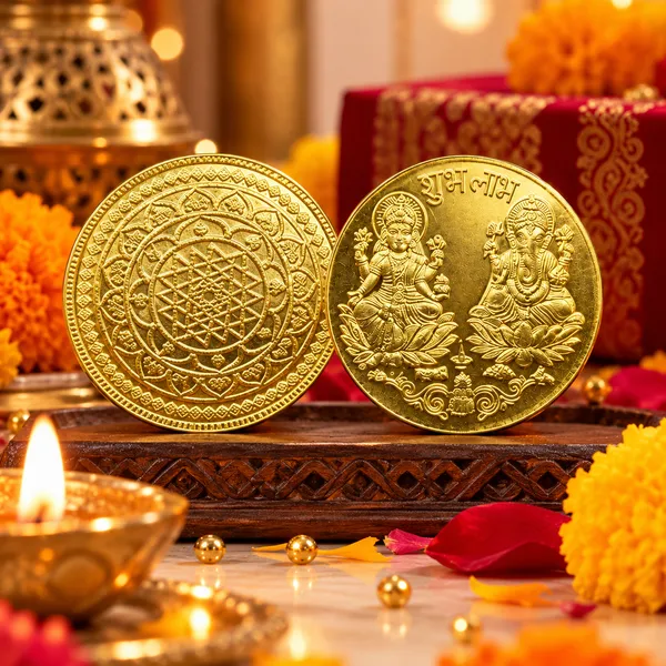 Lakshmi_Ganesh_Gold_Plated_Coin_&_Shree_Yantra_Coin_for_Diwali_Pooja,_Festive_Gifting_&_Good_Luck