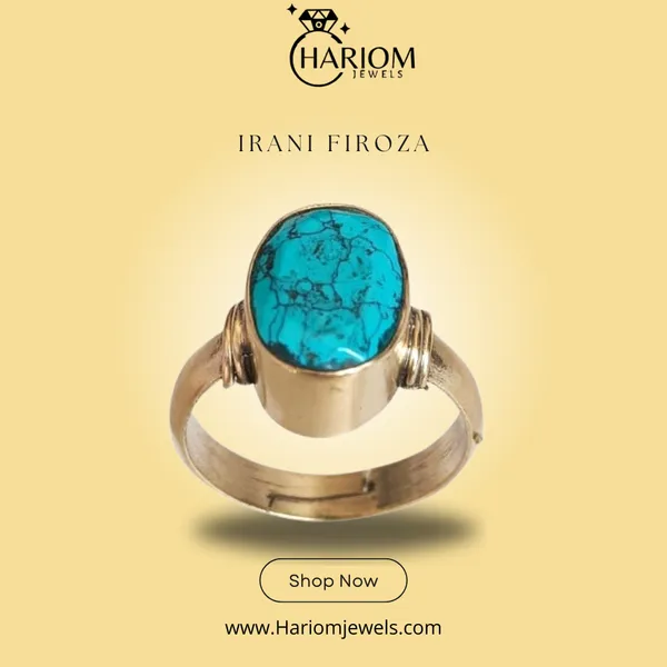 Turquoise_Irani__Firoza_Sky_Blue_Gemstone_Created_Panchdhatu_Adjustable_Gold_Plated_Ring_For_Men_And_Women