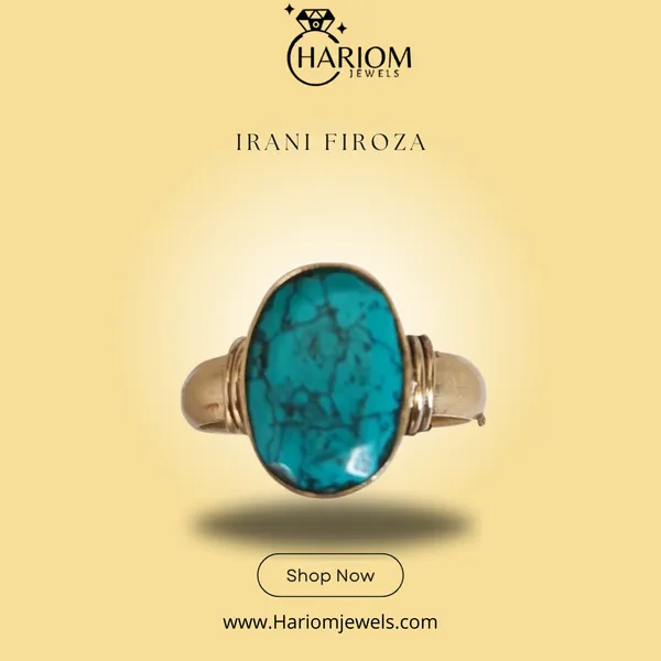 Turquoise_Irani__Firoza_Sky_Blue_Gemstone_Created_Panchdhatu_Adjustable_Gold_Plated_Ring_For_Men_And_Women