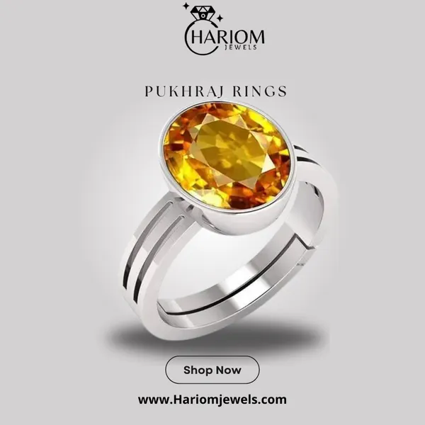 Pukhraj_Stone__Created_Yellow_Sapphire_Gemstone_Adjustable_Women_&_Man_Ring